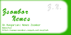 zsombor nemes business card